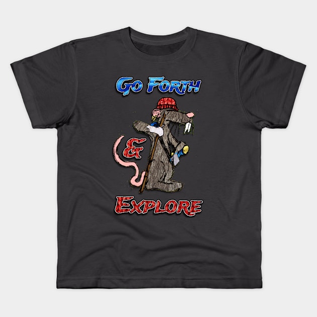 Go Forth & Explore Kids T-Shirt by ImpArtbyTorg